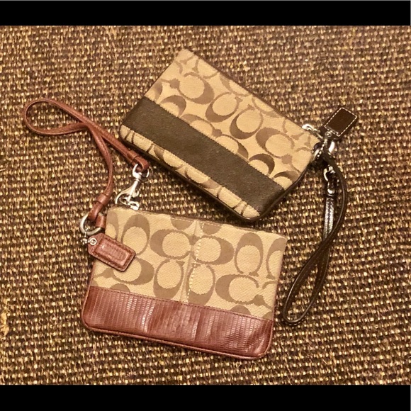 Coach Handbags - 2 classic Coach wristlets